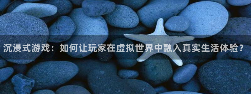 沐鸣2代理官网：沉浸式游戏：如何让玩家在虚拟世界中融入真实生活体验？