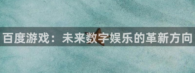 沐鸣娱乐2手机下载破解版：百度游戏：未来数字娱乐的革新方向