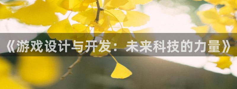 沐鸣娱乐2平台：《游戏设计与开发：未来科技的力量》