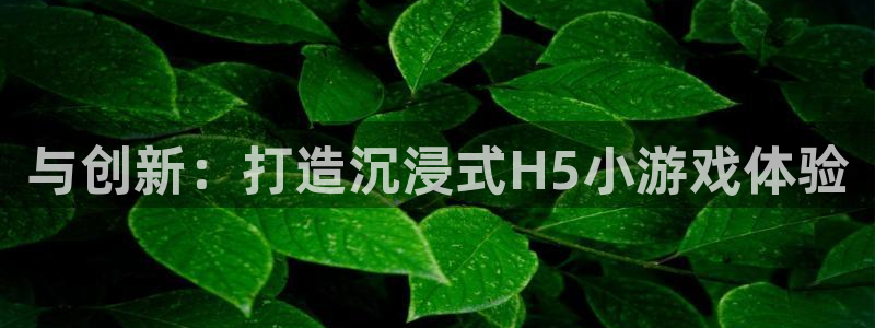 沐鸣2测速登陆：与创新：打造沉浸式H5小游戏体验